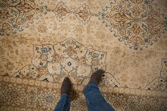 7x11 Vintage Distressed Tabriz Carpet