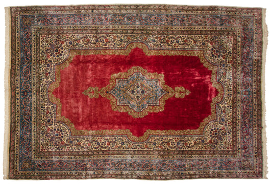 10x14.5 Vintage Fine Cyrus Crown® Kerman Carpet