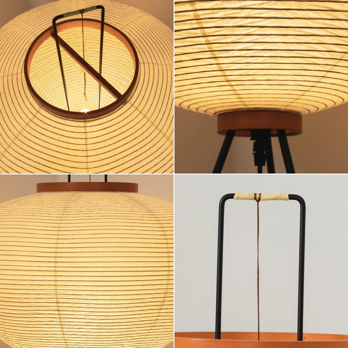 Rice Paper Minimalist Paper Floor Lamp