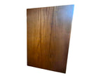 A vintage mid-century modern Lane Pueblo oak credenza featuring Brutalist geometric carved wood drawer fronts.