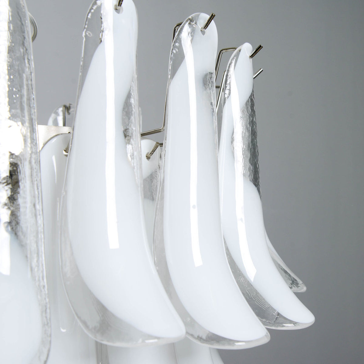 Large Vintage Murano Petal Chandelier