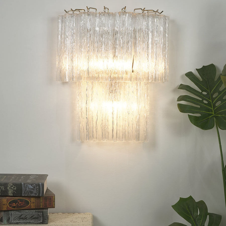 Murano Tubes Glass Wall Lamp