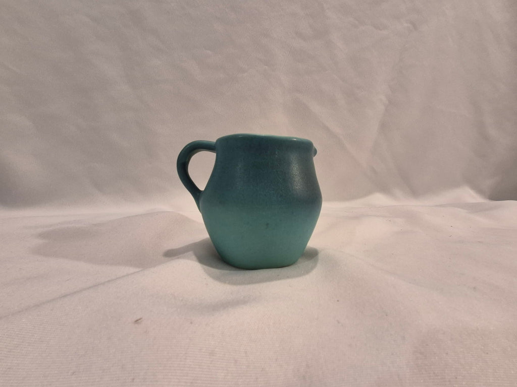 Van Briggle Vintage Art Pottery 8-Piece Set | Ming Blue Peacock, Heart Pitcher & Floral Vase