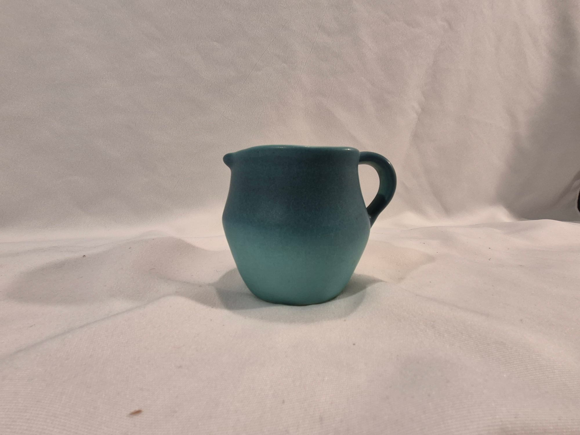 Van Briggle Vintage Art Pottery 8-Piece Set | Ming Blue Peacock, Heart Pitcher & Floral Vase