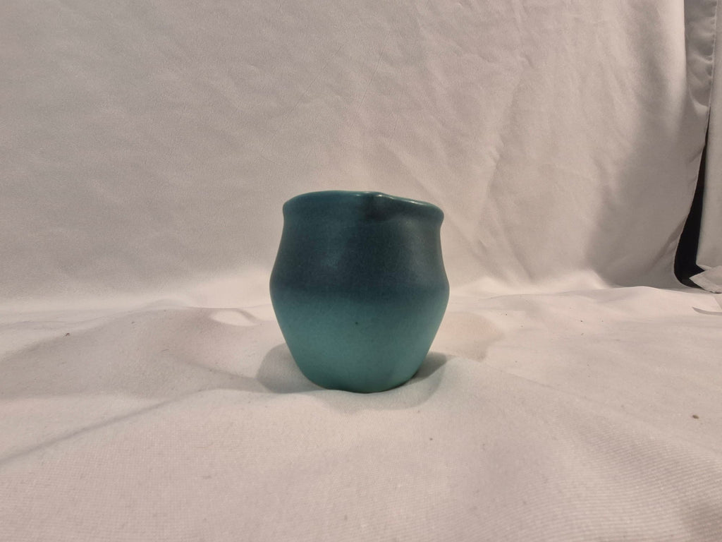 Van Briggle Vintage Art Pottery 8-Piece Set | Ming Blue Peacock, Heart Pitcher & Floral Vase