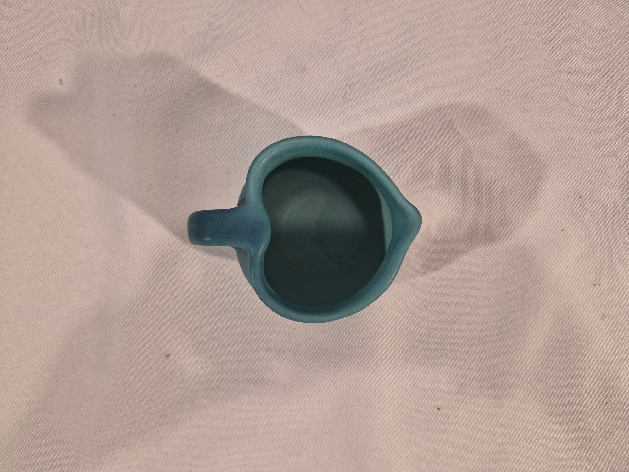 Van Briggle Vintage Art Pottery 8-Piece Set | Ming Blue Peacock, Heart Pitcher & Floral Vase