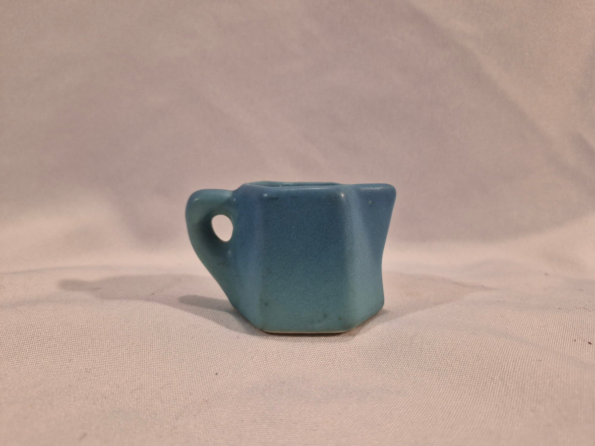 Van Briggle Vintage Art Pottery 8-Piece Set | Ming Blue Peacock, Heart Pitcher & Floral Vase