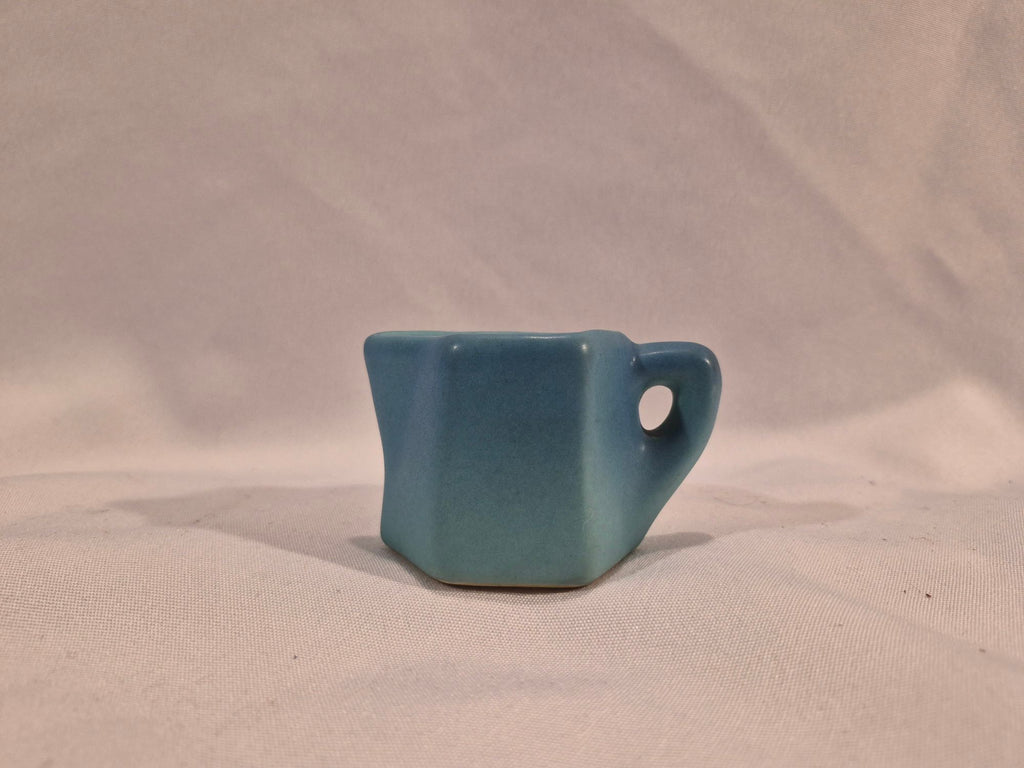Van Briggle Vintage Art Pottery 8-Piece Set | Ming Blue Peacock, Heart Pitcher & Floral Vase