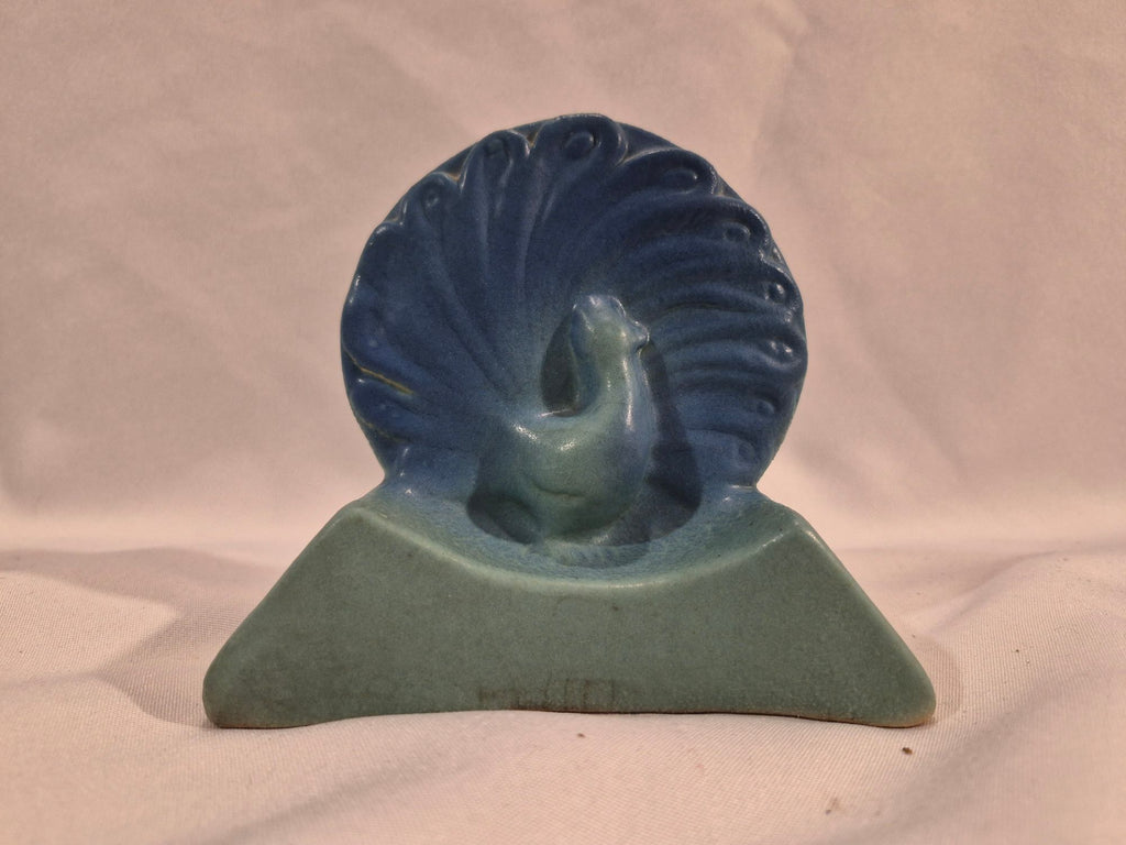 Van Briggle Vintage Art Pottery 8-Piece Set | Ming Blue Peacock, Heart Pitcher & Floral Vase
