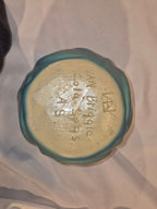 Van Briggle Vintage Art Pottery 8-Piece Set | Ming Blue Peacock, Heart Pitcher & Floral Vase
