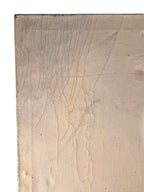 Curated Vintage Design stretched canvas with a textured, off-white surface showing authentic aged crackle patterns.