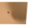 Curated Vintage Design framed wall art backing with brown paper dust cover showing minor surface damage