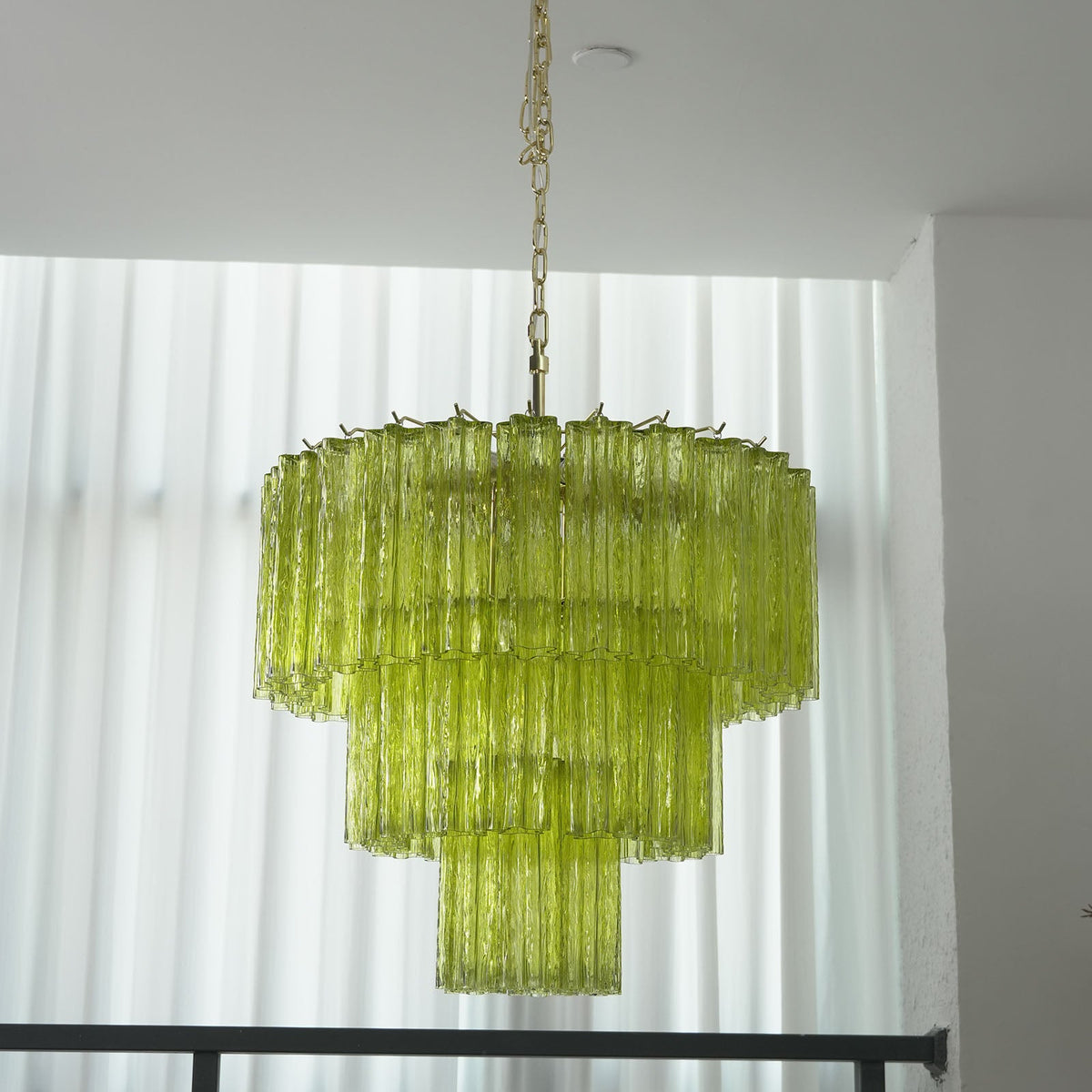 Fantastic Murano Tubes Glass Tube Chandelier