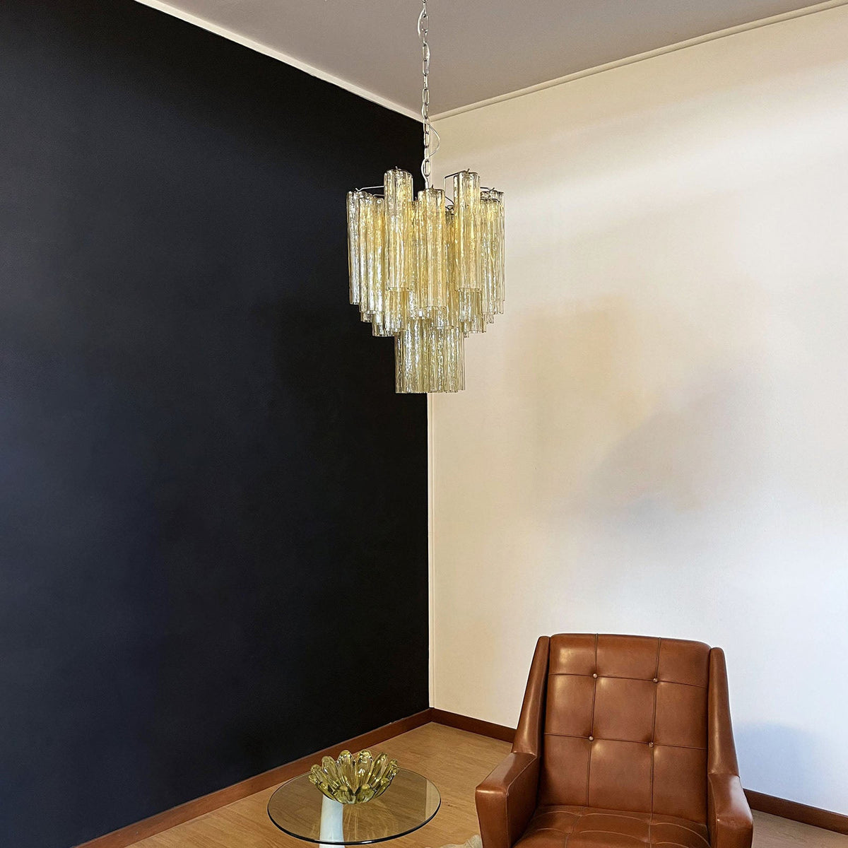Murano Glass Tube Chandelier
