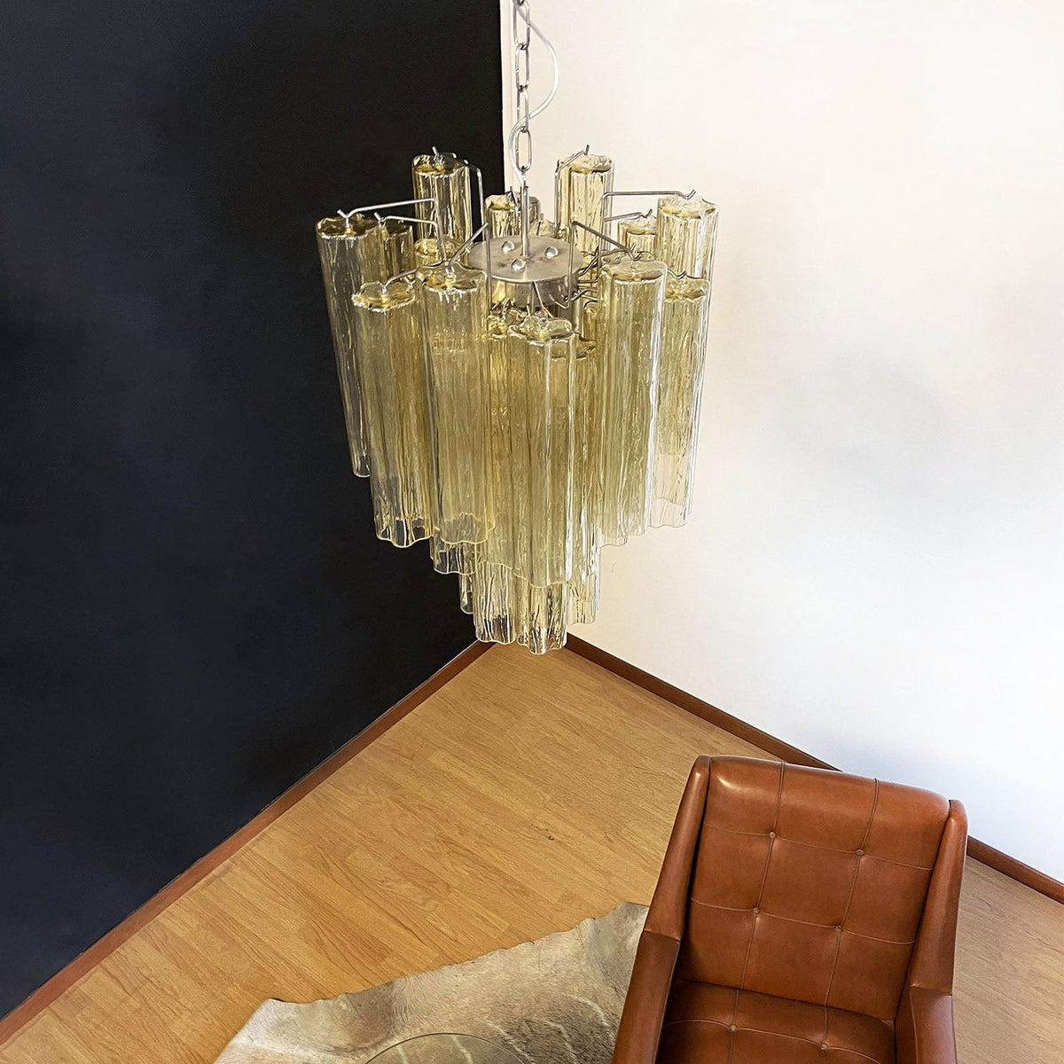 Murano Glass Tube Chandelier