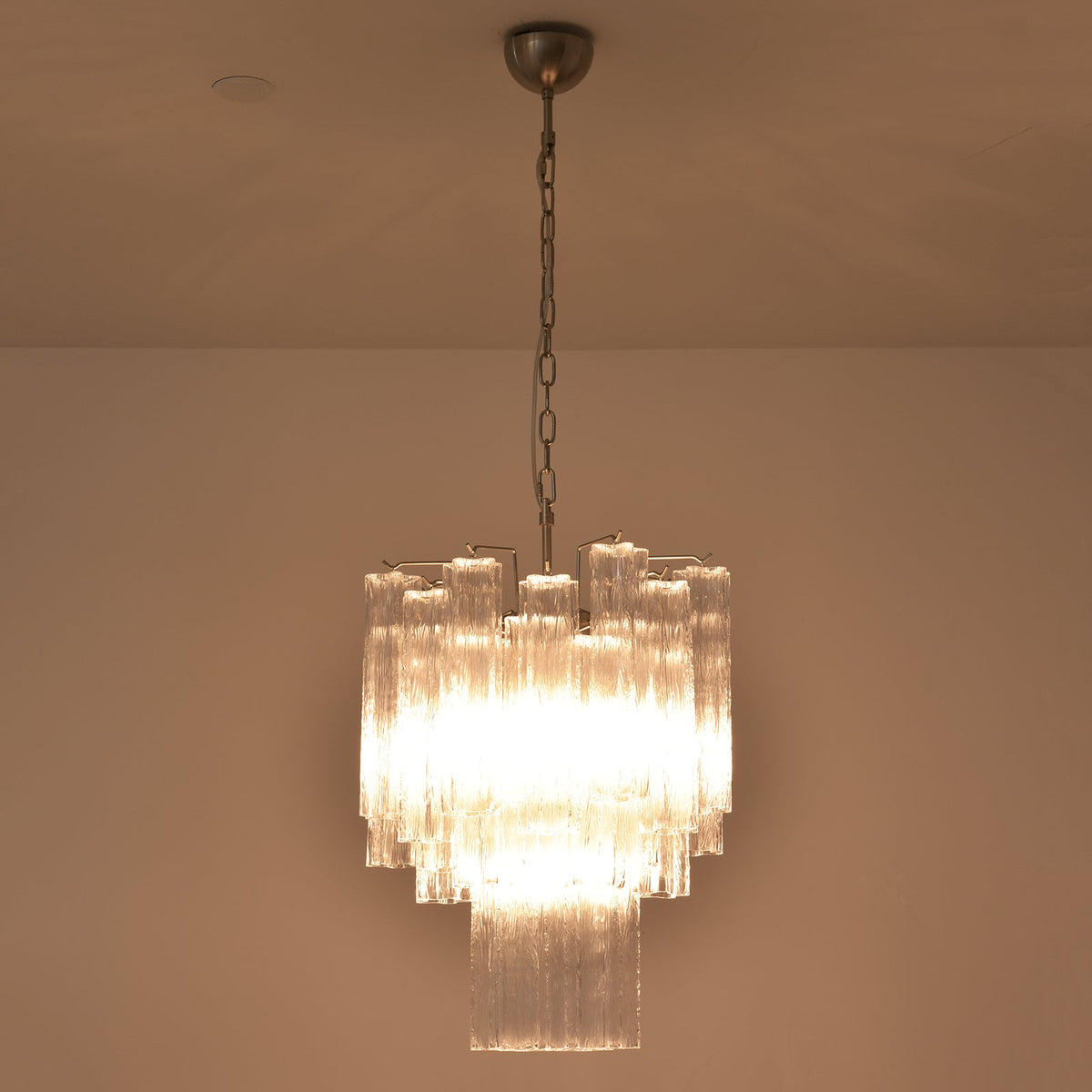 Murano Glass Tube Chandelier