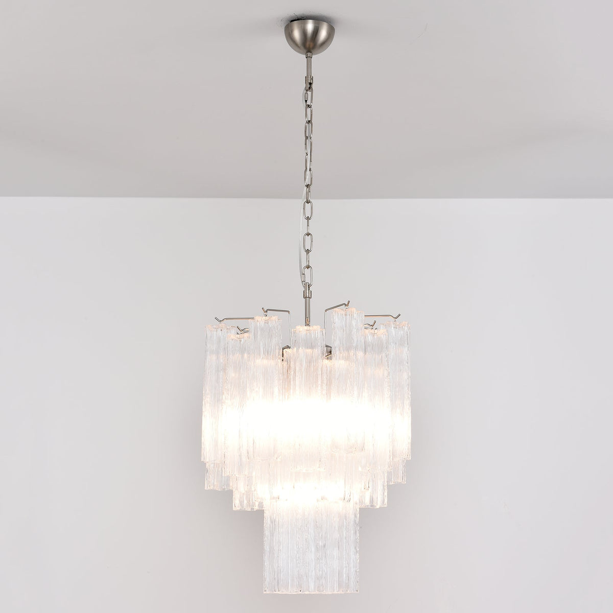 Murano Glass Tube Chandelier