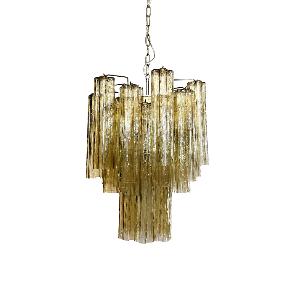 Murano Glass Tube Chandelier