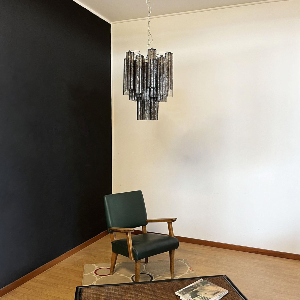 Murano Glass Tube Chandelier