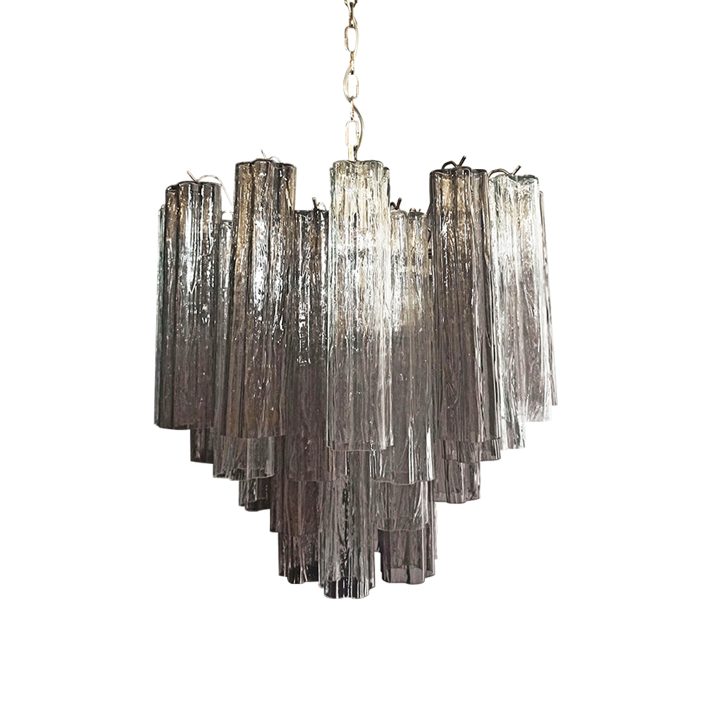 Murano Star Shaped Tube Glass Chandelier