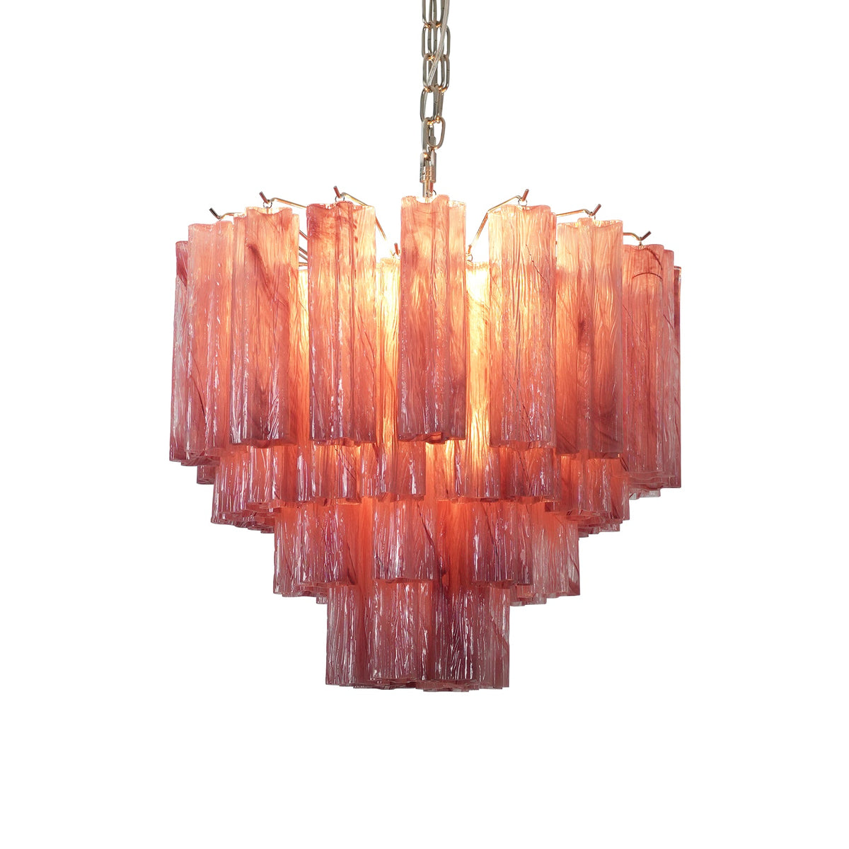 Murano Star Shaped Tube Glass Chandelier