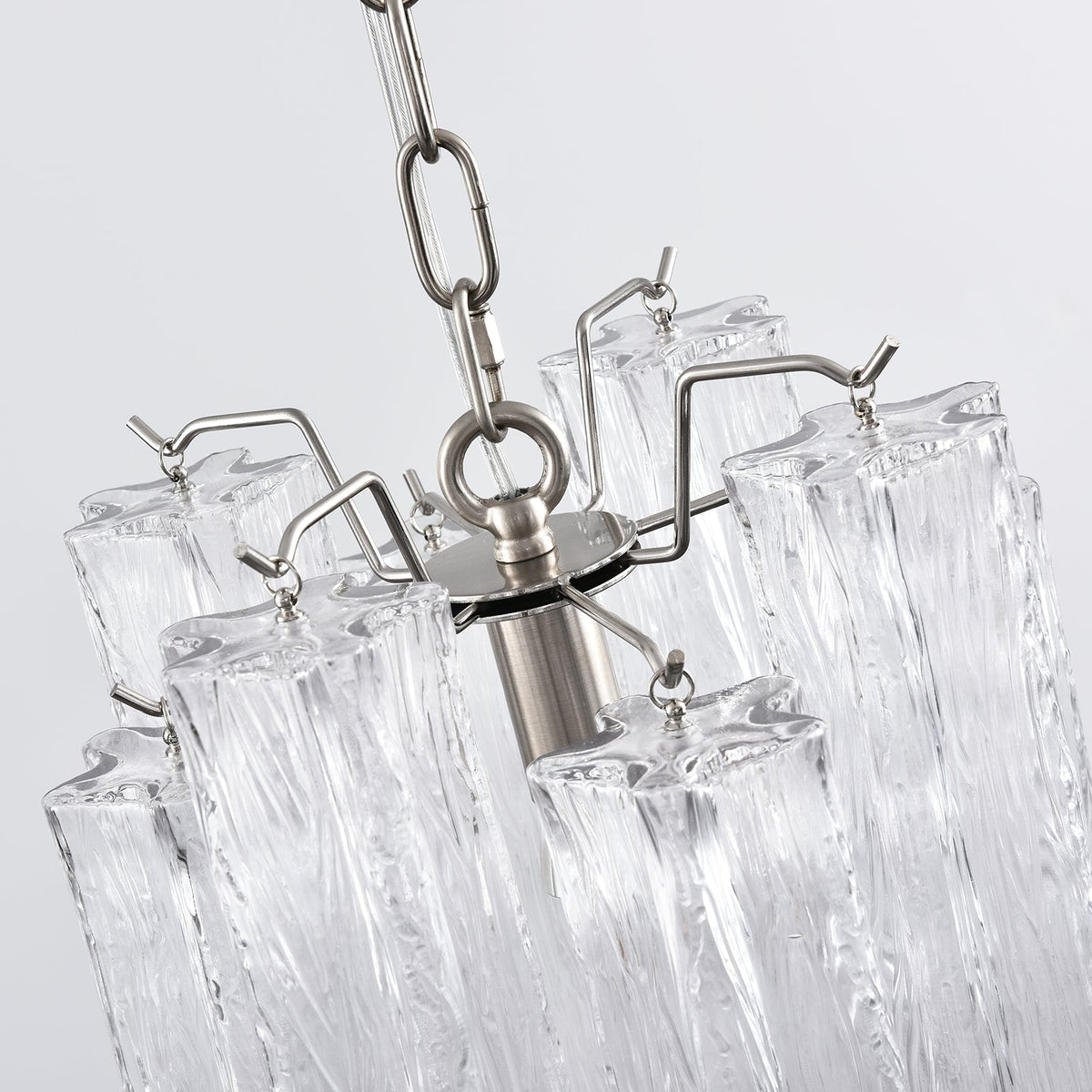Murano Tubes Glass Chandelier