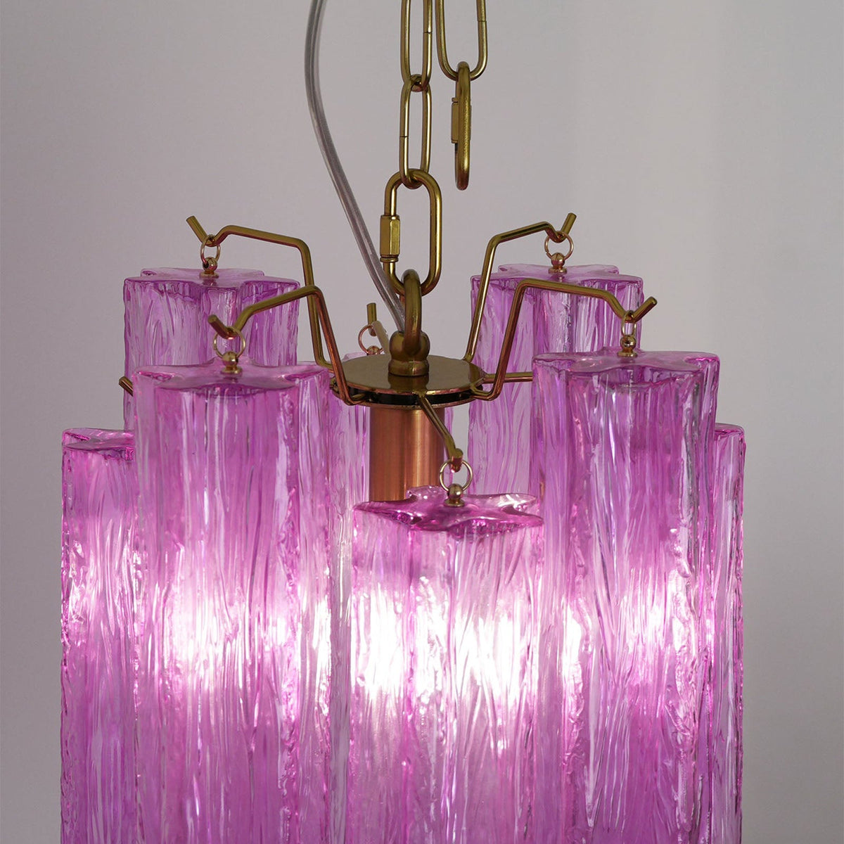 Murano Tubes Glass Chandelier