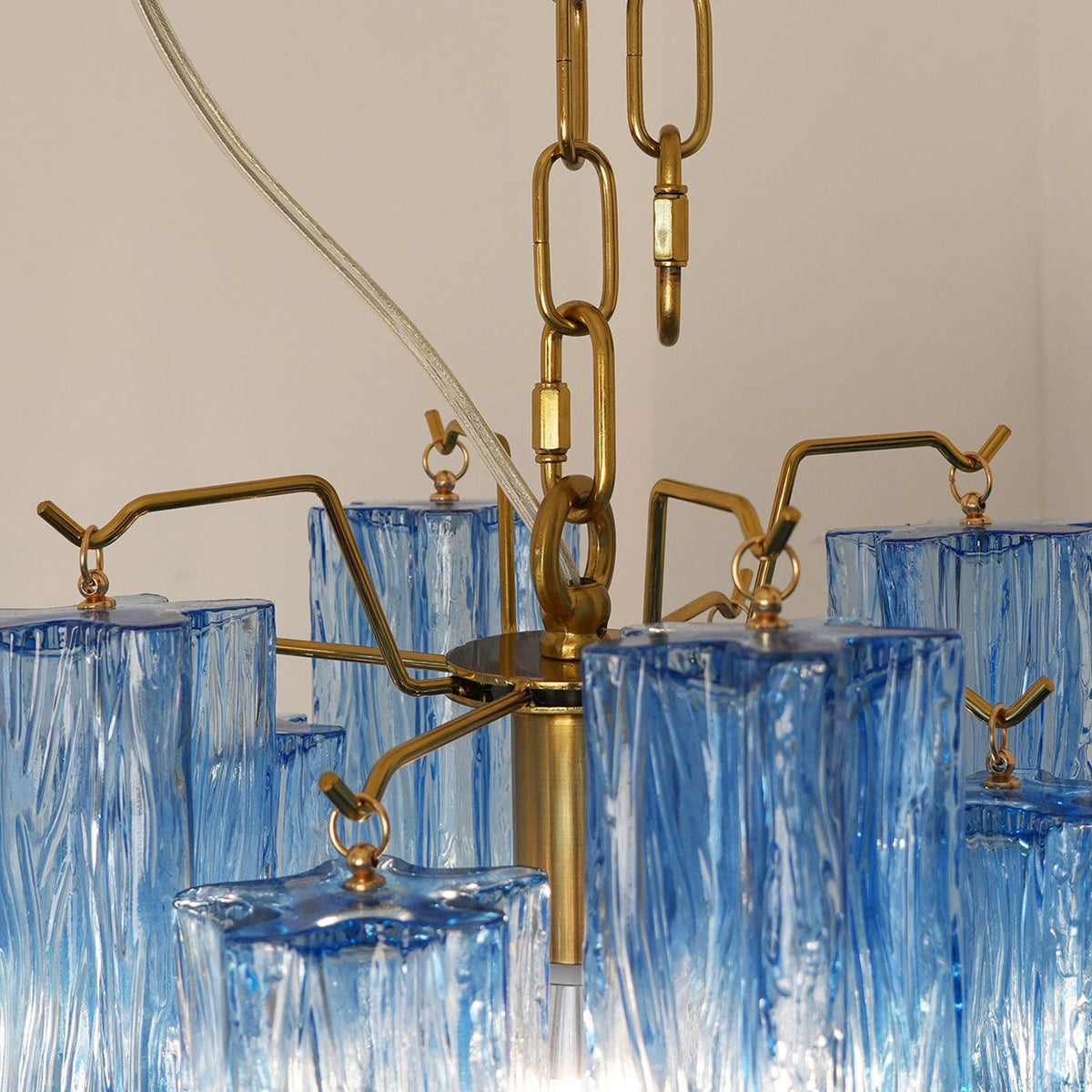 Murano Tubes Glass Chandelier