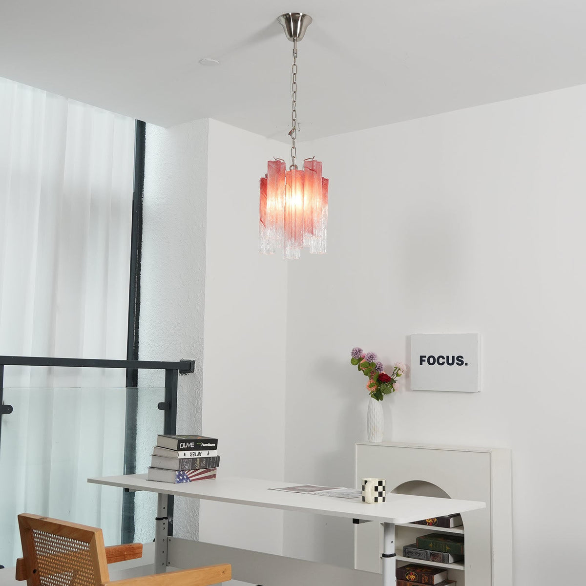 Murano Tubes Glass Chandelier