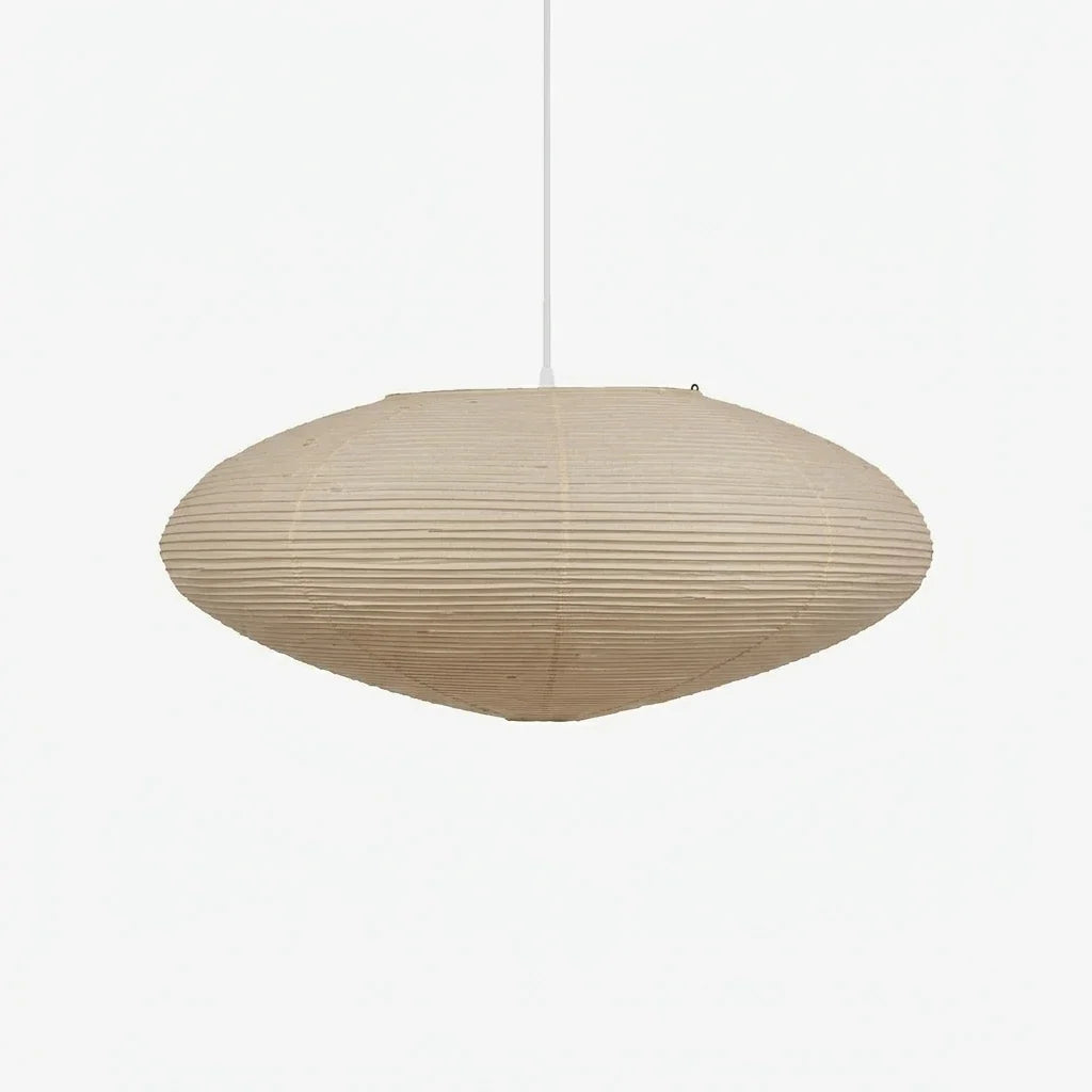 Washi Paper Oval Pendant Light