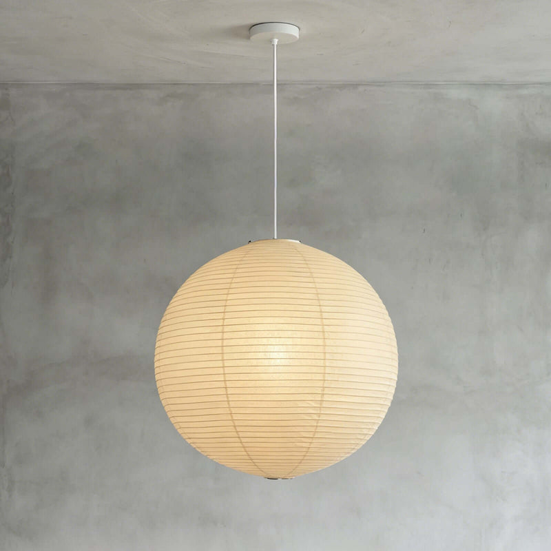 Washi Paper Spherical Pendant Light