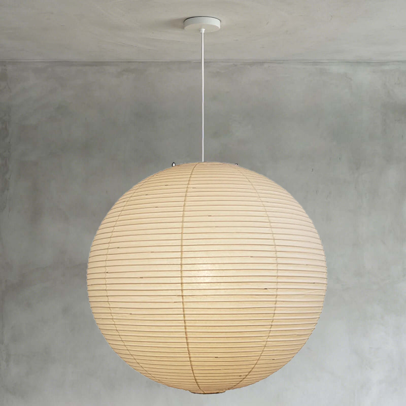 Washi Paper Spherical Pendant Light