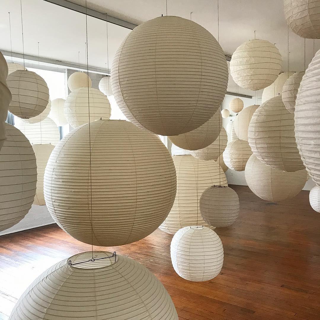 Washi Paper Spherical Pendant Light