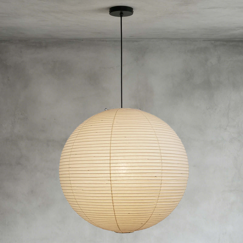 Washi Paper Spherical Pendant Light