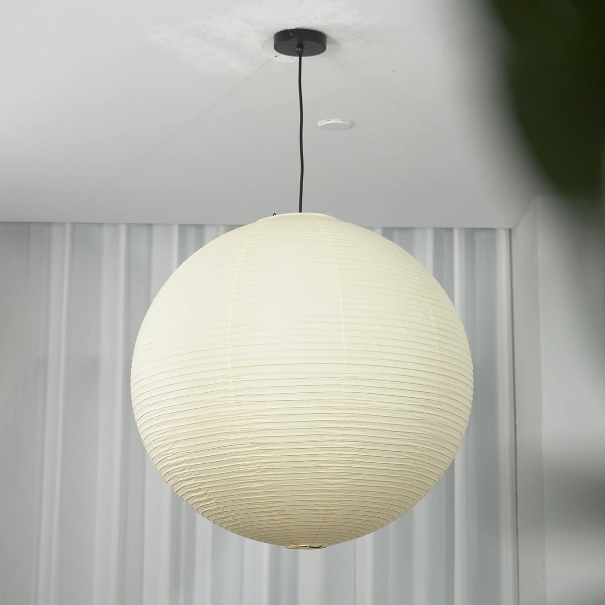 Washi Paper Spherical Pendant Light