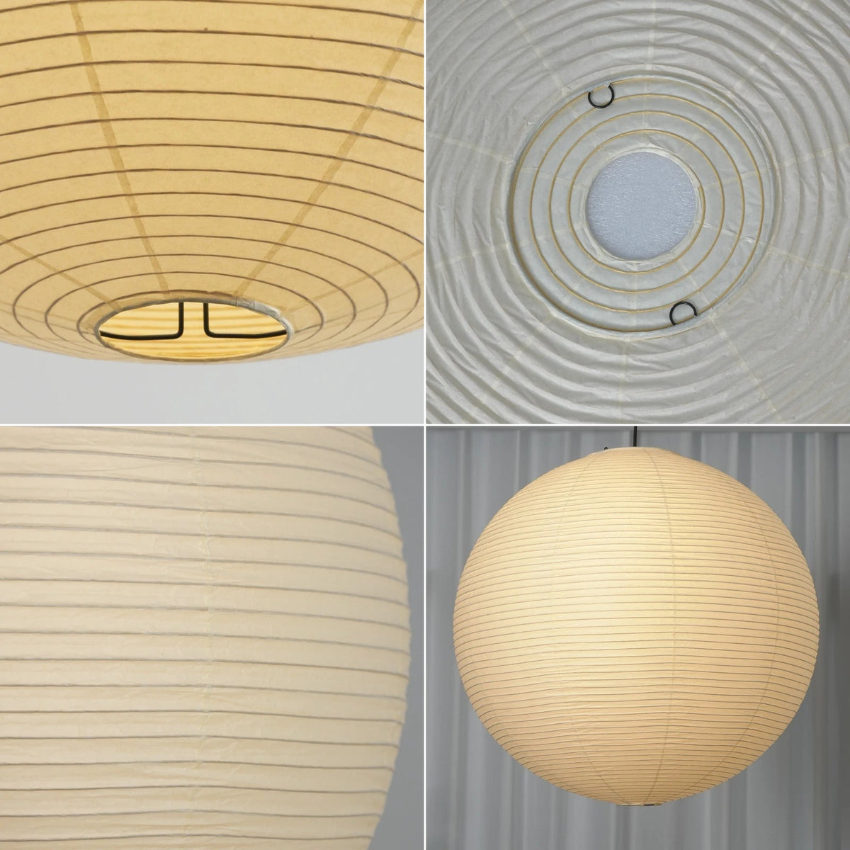 Washi Paper Spherical Pendant Light