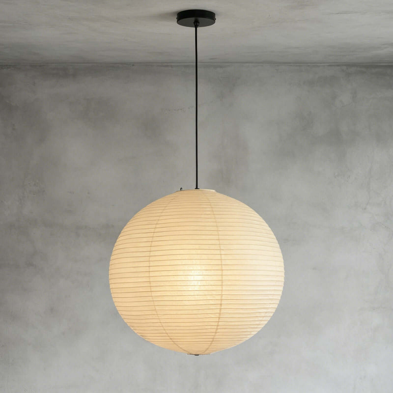 Washi Paper Spherical Pendant Light