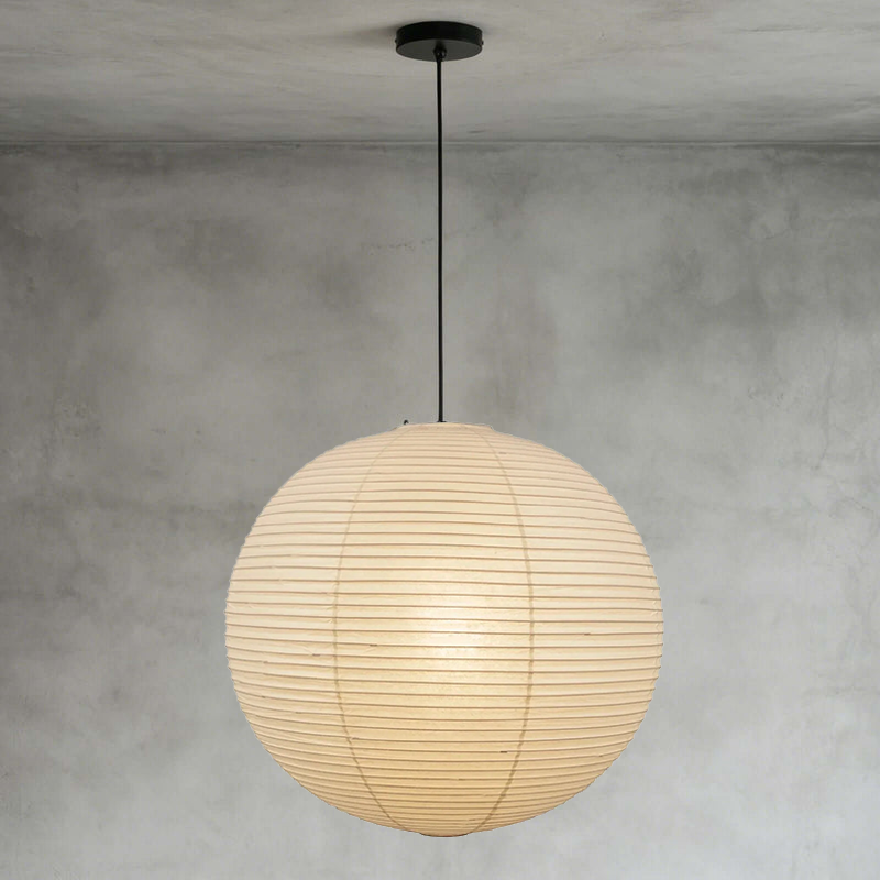 Washi Paper Spherical Pendant Light