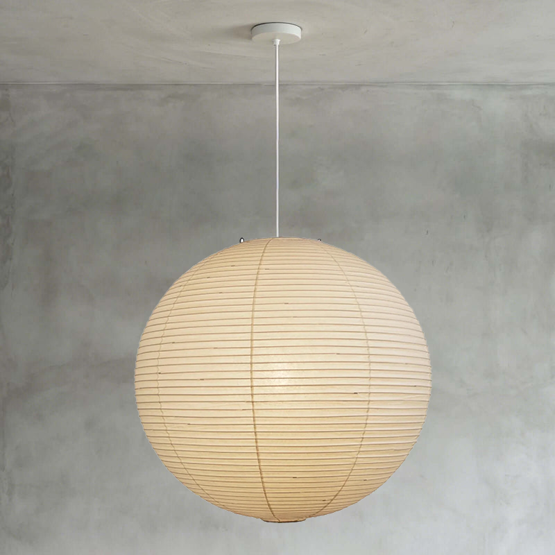 Washi Paper Spherical Pendant Light