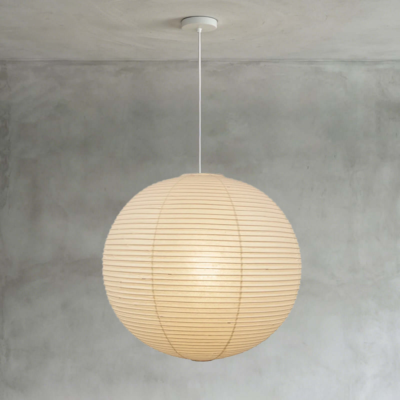 Washi Paper Spherical Pendant Light