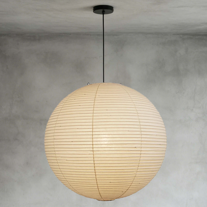 Washi Paper Spherical Pendant Light