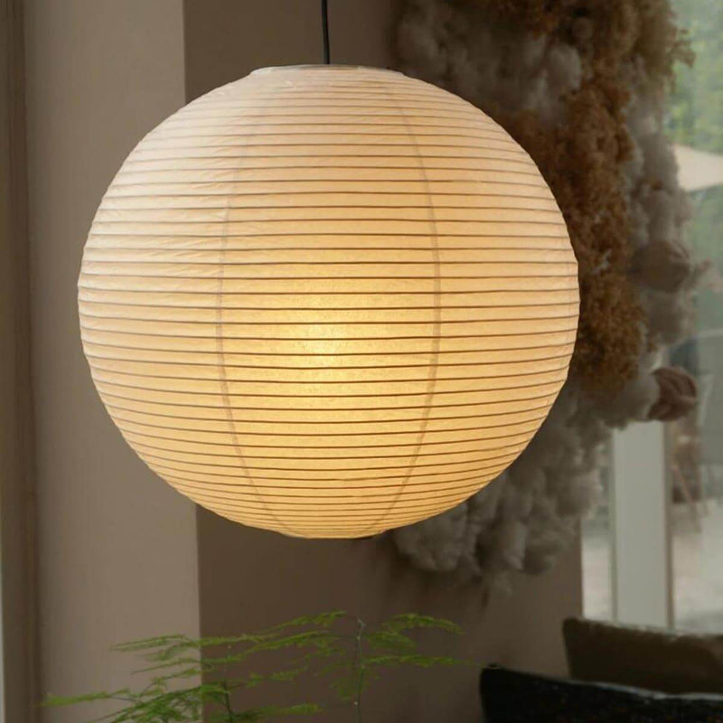 Washi Paper Spherical Pendant Light